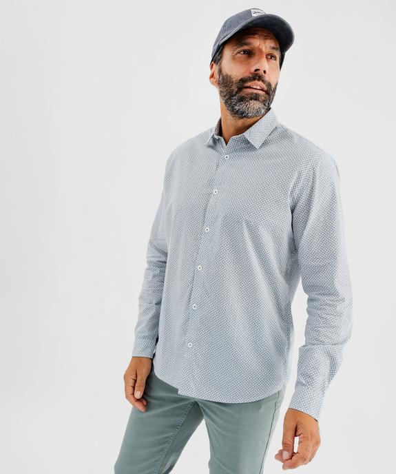 Chemise à motifs fleuris coupe regular homme vue1 - GEMO (HOMME) - GEMO