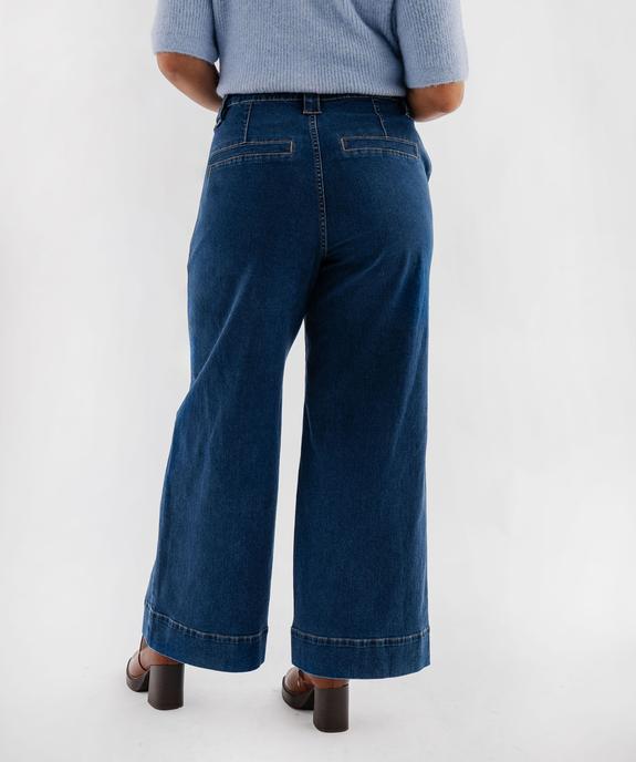 Jean wide leg taille haute femme grande taille vue3 - GEMO (G TAILLE) - GEMO