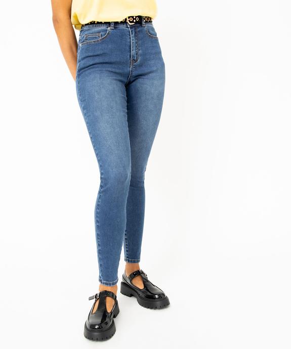 Jean Skinny taille haute stretch femme vue6 - GEMO(FEMME PAP) - GEMO