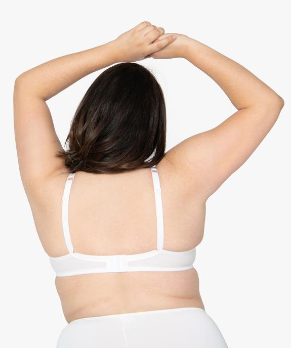 Soutien-gorge avec armatures et bonnets moulés surmontés de dentelle vue2 - GEMO(HOMWR FEM) - GEMO