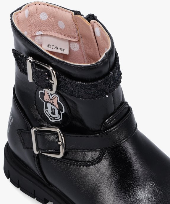 Bottines fille unies à semelle crantée – Minnie vue6 - MINNIE - GEMO