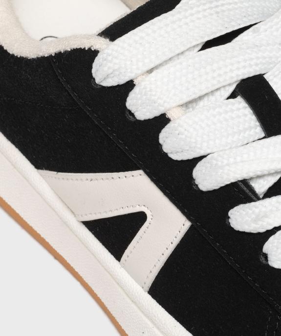 Basket basses style skate à larges lacets femme vue6 - SANS MARQUE - GEMO