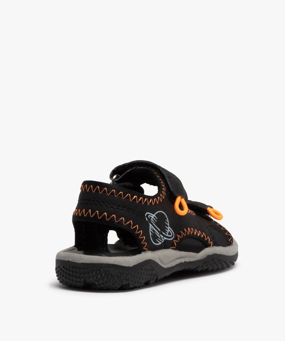 Sandales bébé garçon à fermeture double scratch vue4 - GEMO(BEBE DEBT) - GEMO