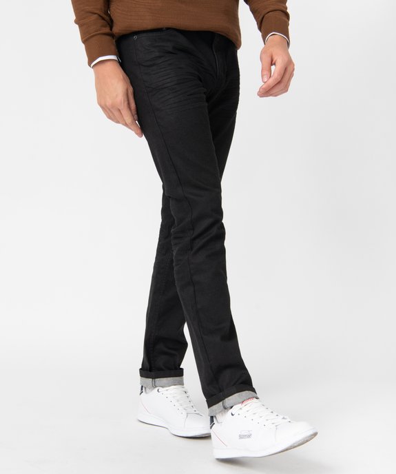 Jean homme coupe straight en toile enduite vue1 - GEMO (HOMME) - GEMO