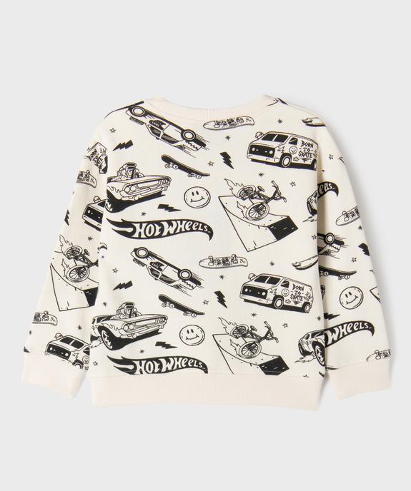 Sweat imprimé véhicules et skate garçon - Hot Wheels vue4 - HOT WHEELS - GEMO