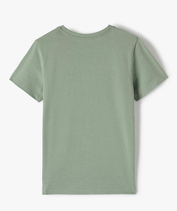 Tee-shirt garçon à manches courtes et grand imprimé vue3 - GEMO (ENFANT) - GEMO