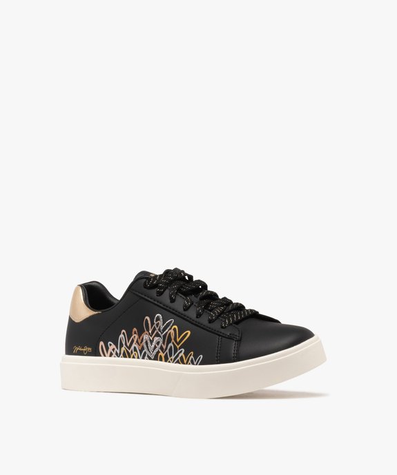 Baskets basses à lacets et détails brillants femme  - Skechers vue2 - SKECHERS - GEMO