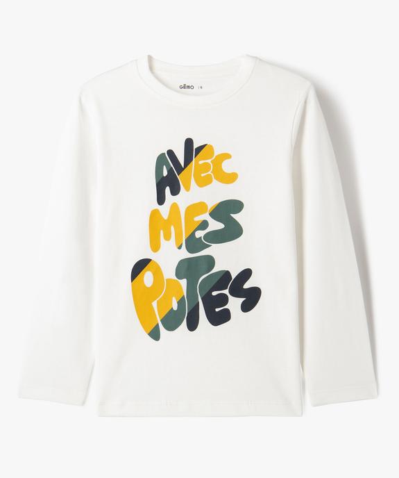 Tee-shirt à manches longues avec motif garçon vue2 - PREMIER PRIX BY GEMO - GEMO