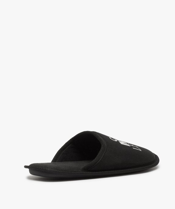 Mules d’intérieur homme avec inscription humoristique vue4 - GEMO(HOMWR HOM) - GEMO