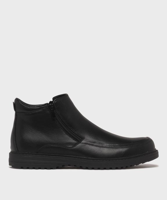 Boots fourrées confortables à double zip homme vue1 - G'FLEX - GEMO