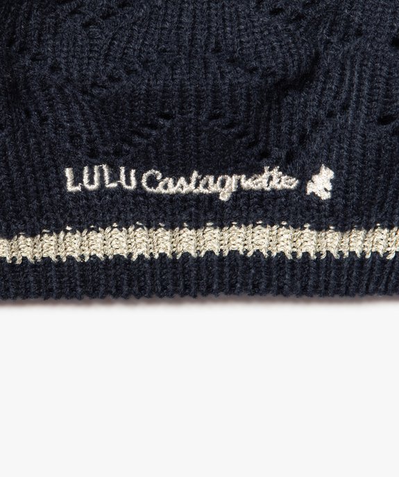 Bonnet bébé fille forme béret doublé polaire - Lulu Castagnette vue2 - LULUCASTAGNETTE - GEMO