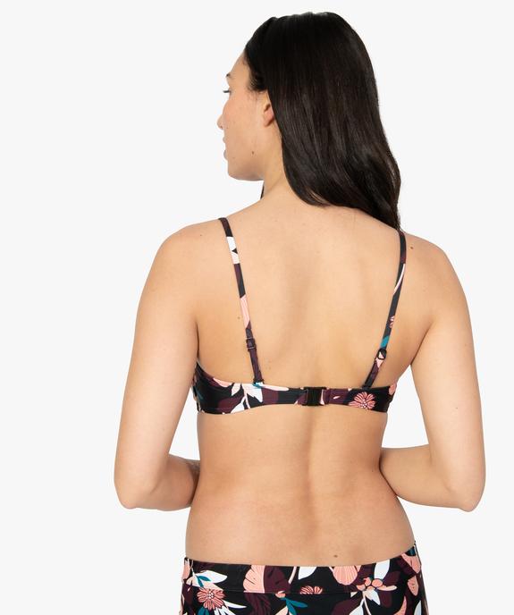 Haut de maillot de bain femme à bretelles multipositions vue2 - GEMO (PLAGE) - GEMO