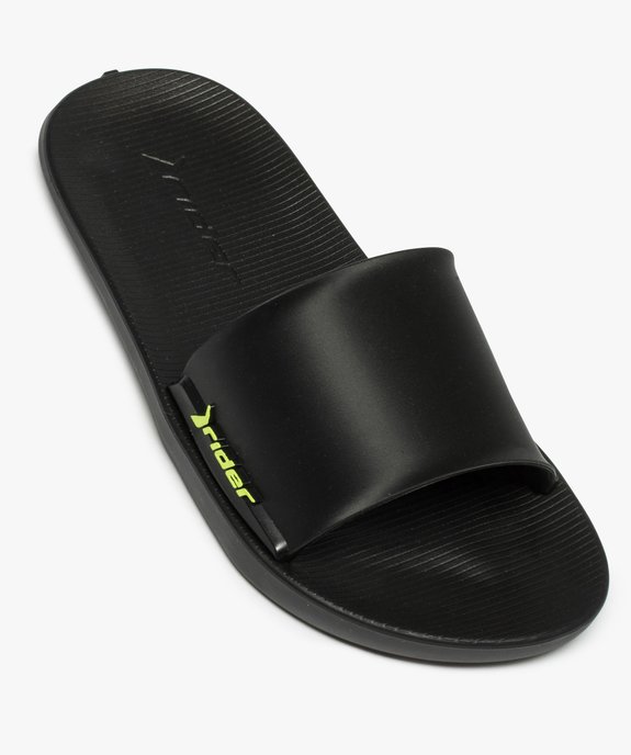 Mules de piscine fille unies logo fluo – Rider vue5 - RIDER - GEMO