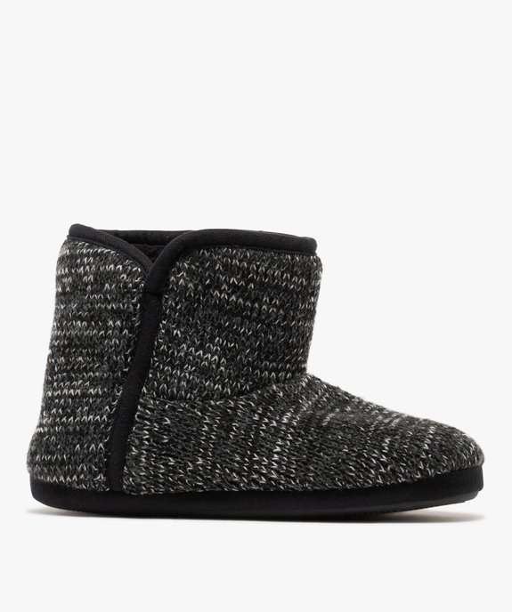 Chaussons bottillons en lainage doublés sherpa homme vue1 - GEMO(HOMWR FEM) - GEMO