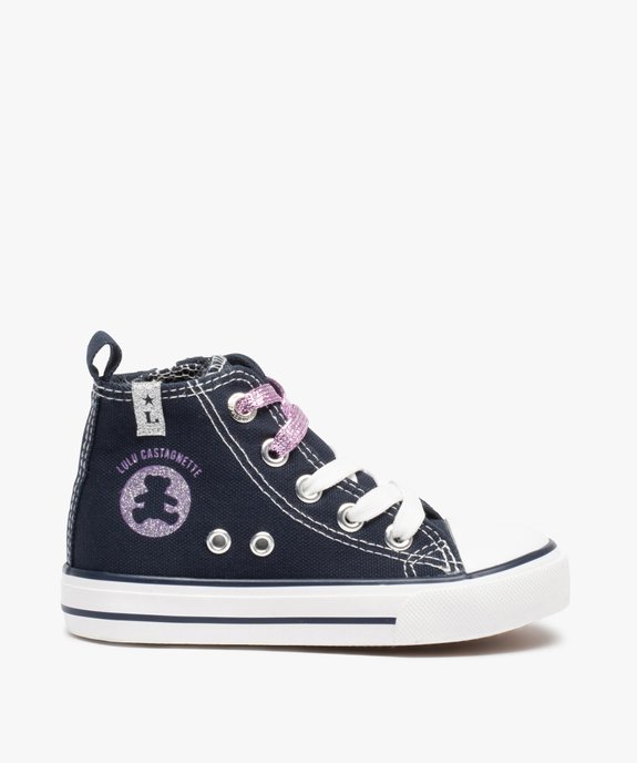 Baskets fille semi-montantes en toile - LuluCastagnette vue1 - LULU CASTAGNETT - GEMO