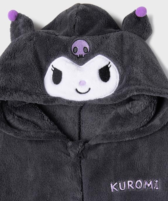 Combinaison pyjama en maille douillette motif Kuromi fille - Hello Kitty vue2 - HELLO KITTY - GEMO