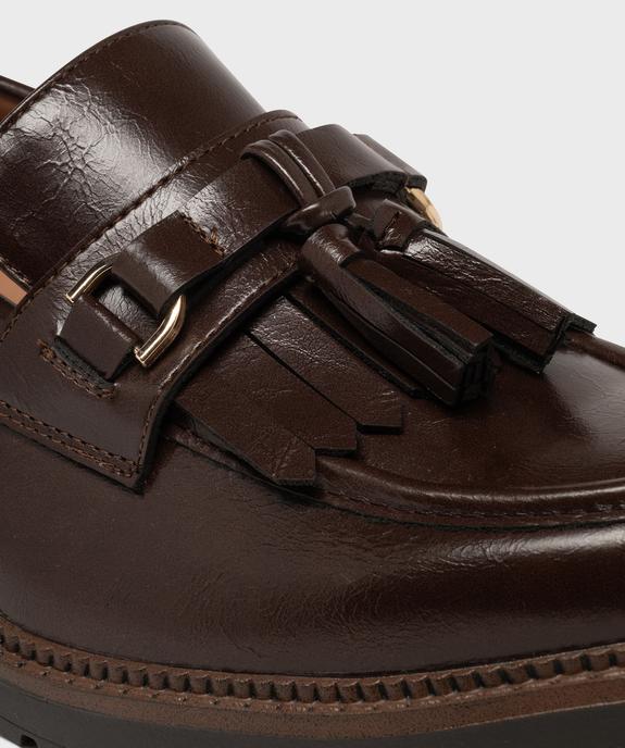 Mocassins à épaisse semelle crantée et bout amande femme - Follow Me vue6 - FOLLOW ME - GEMO