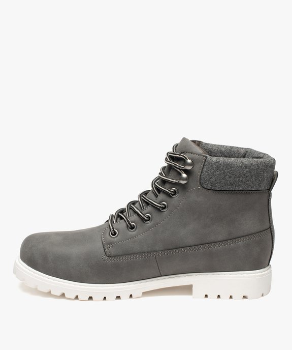 Chaussures montantes Homme à semelle crantée - Les Supaires vue3 - GEMO (CASUAL) - GEMO
