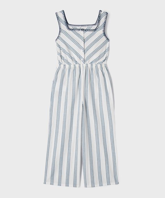 Combinaison pantalon à col carré fille vue3 - GEMO (ENFANT) - GEMO