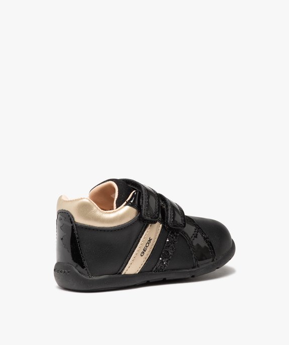 Chaussures premiers pas bébé fille à scratch – Geox vue4 - GEOX - GEMO
