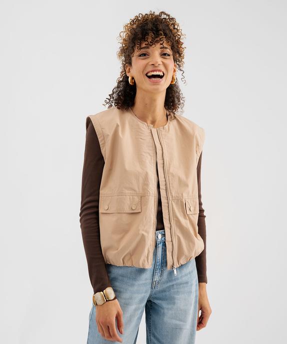 Blouson léger à manches amovibles femme vue4 - GEMO(FEMME PAP) - GEMO