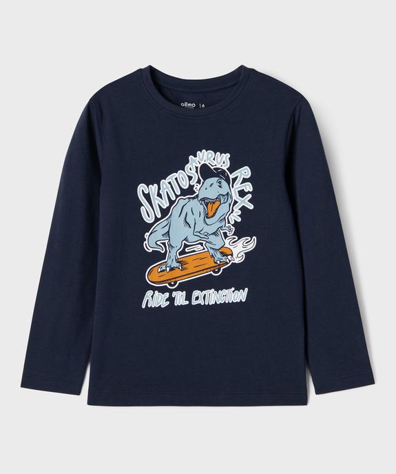 Tee-shirt manches longues avec motif sur l’avant garçon vue1 - GEMO 4G GARCON - GEMO