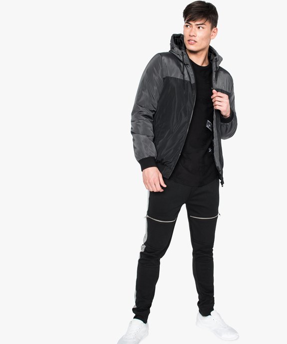 Tee-shirt à patchs effet destroy vue5 - GEMO (HOMME) - GEMO