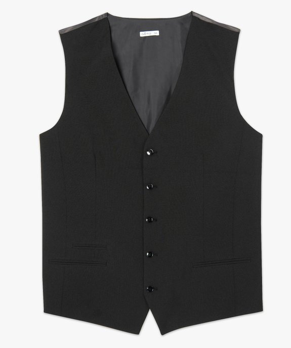 Gilet homme grande taille sans manches en matière satinée vue4 - GEMO (G TAILLE) - GEMO
