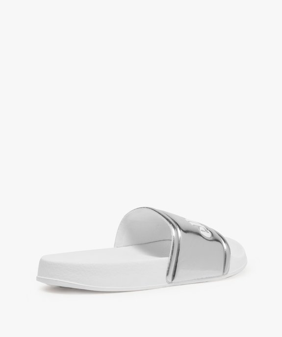 Mules de piscine fille à bandeau métallisé – Ellesse vue4 - ELLESSE - GEMO