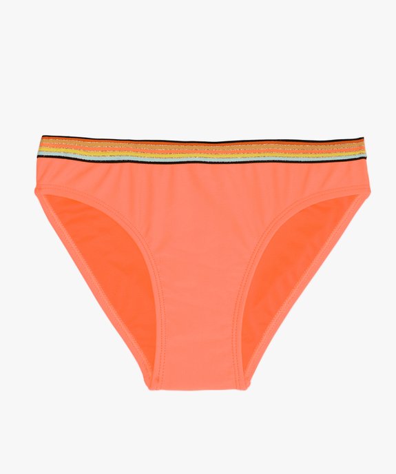 Slip de bain fille avec ceinture multicolore vue1 - GEMO (JUNIOR) - GEMO