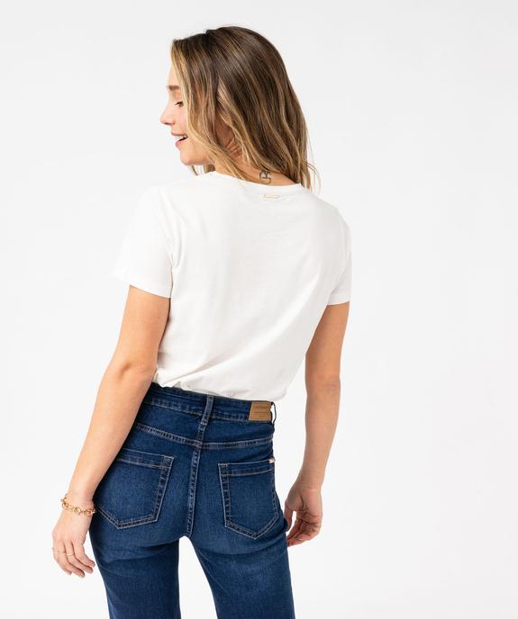Tee-shirt manches courtes ample imprimé femme - LuluCastagnette vue4 - LULUCASTAGNETTE - GEMO