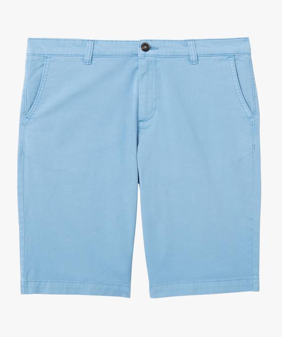Bermuda coupe chino en toile stretch homme vue4 - GEMO 4G HOMME - GEMO