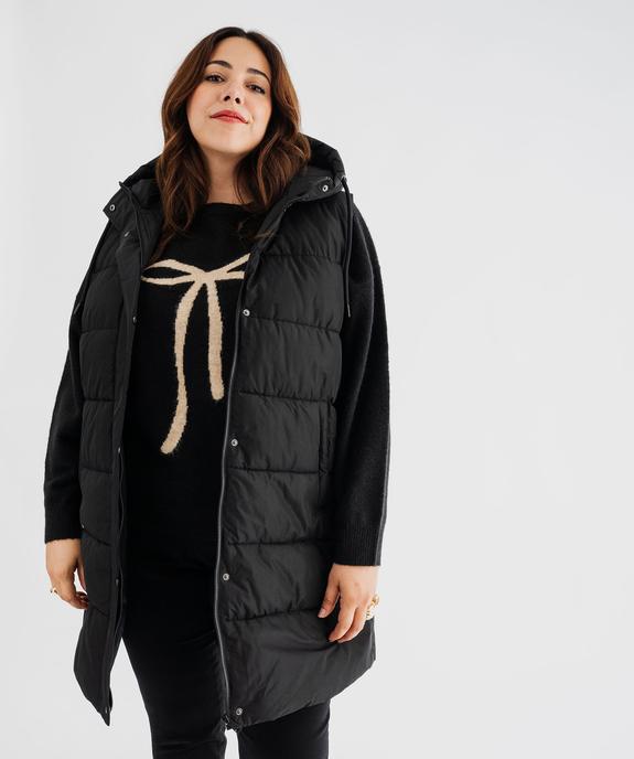 Doudoune sans manches à capuche femme grande taille vue2 - GEMO 4G GT - GEMO