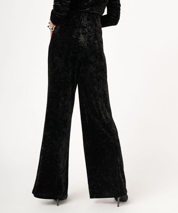 Pantalon large en velours fluide femme vue3 - GEMO(FEMME PAP) - GEMO