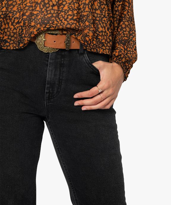 Jean femme coupe Bootcut taille haute vue2 - GEMO(FEMME PAP) - GEMO