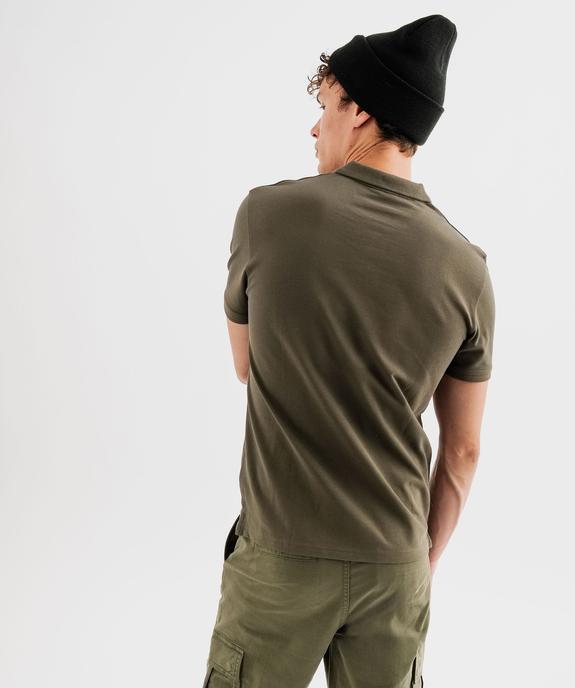 Polo à manches courtes en maille piquée homme vue7 - GEMO 4G HOMME - GEMO