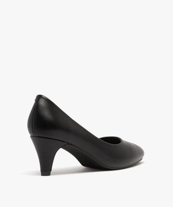Escarpins femme unis à petit talon et bout amande vue4 - VALENTINA BALDA - GEMO