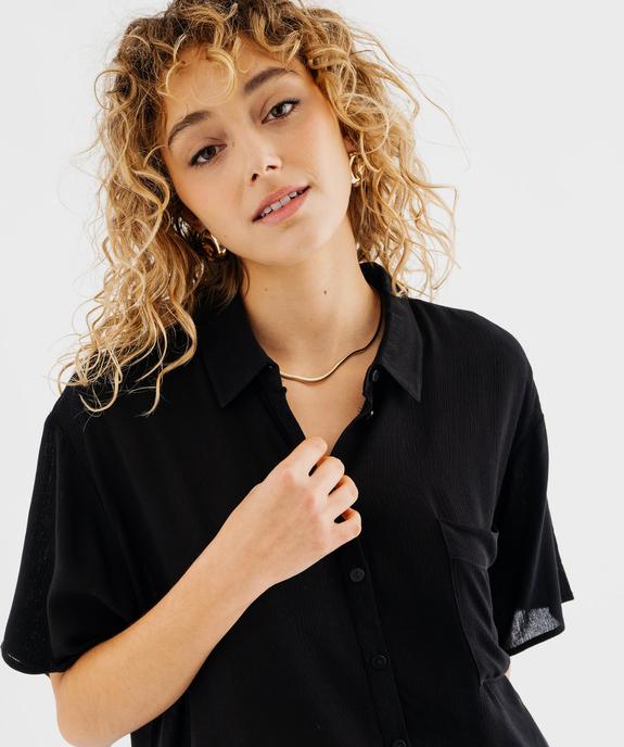 Chemise manches courtes ample et fluide femme vue3 - GEMO 4G FEMME - GEMO