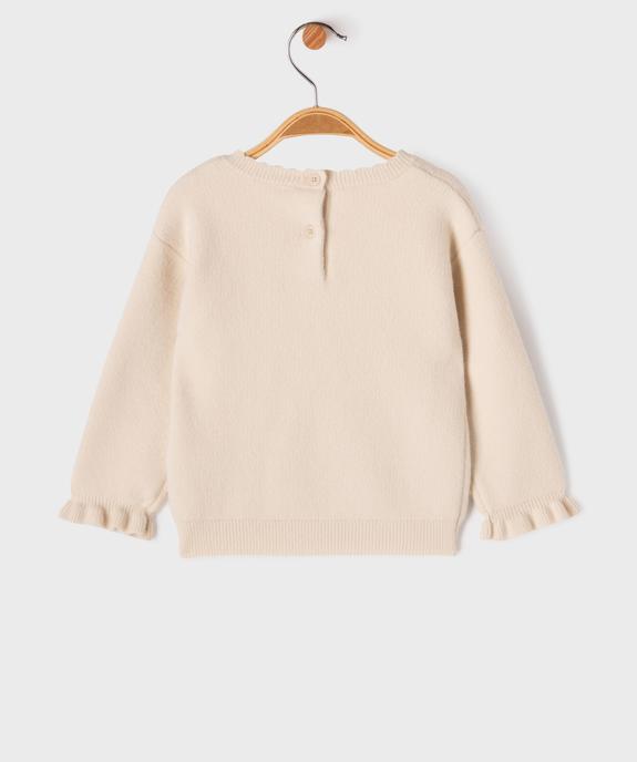 Pull moelleux, doux et extensible bébé fille - LuluCastagnette vue3 - LULUCASTAGNETTE - GEMO