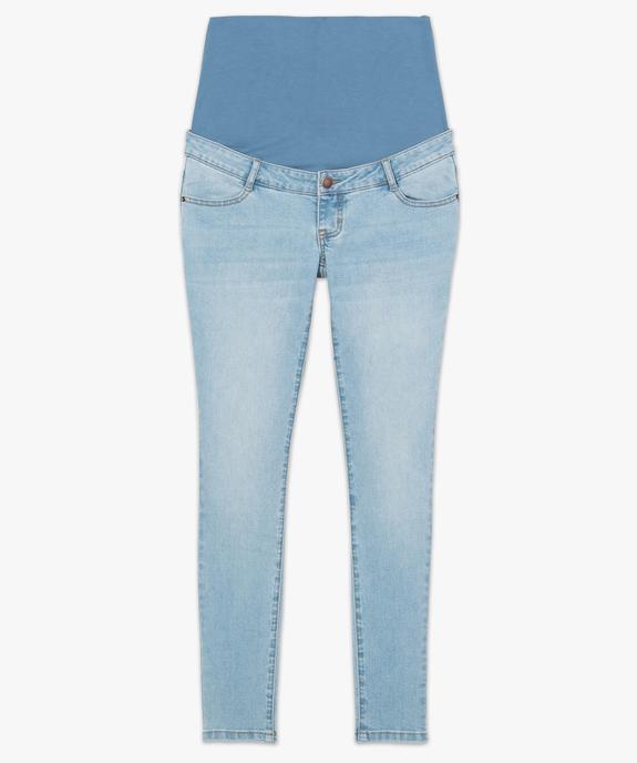 Jean de grossesse slim 4 poches avec bandeau jersey vue4 - GEMO (MATER) - GEMO
