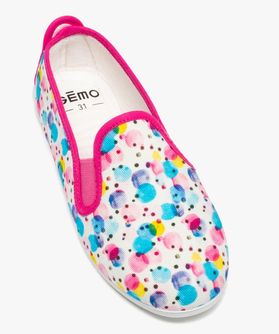 Pantoufles fille couvrantes en toile imprimée vue5 - GEMO (ENFANT) - GEMO