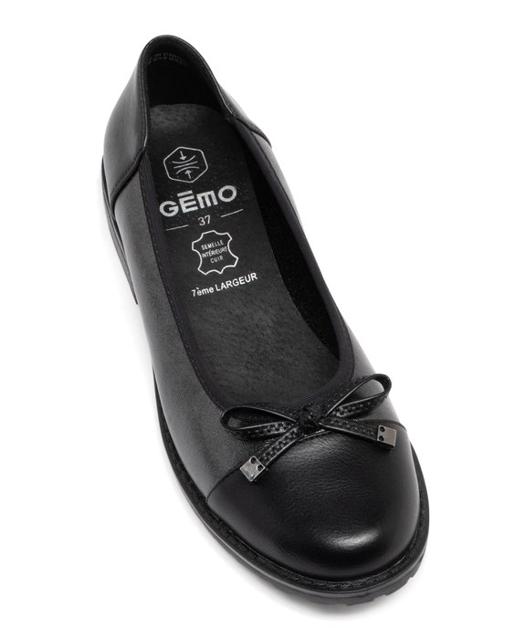 Ballerines femme confort détails scintillants avec noeud fantaisie vue6 - GEMO(URBAIN) - GEMO