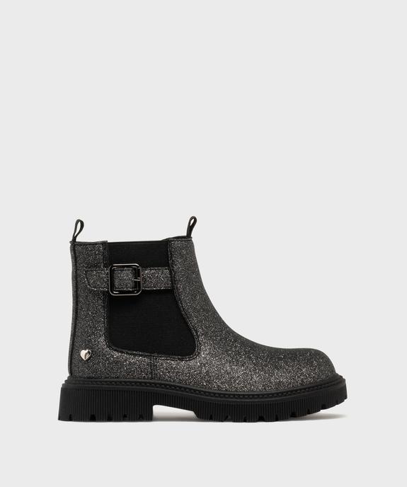 Bottines pailletées avec semelle crantée fille - Lovely Wings vue1 - LOVELY WINGS - GEMO