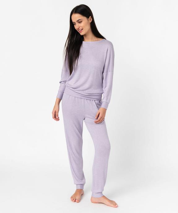 Pantalon de pyjama en maille fine femme vue5 - GEMO 4G FEMME - GEMO