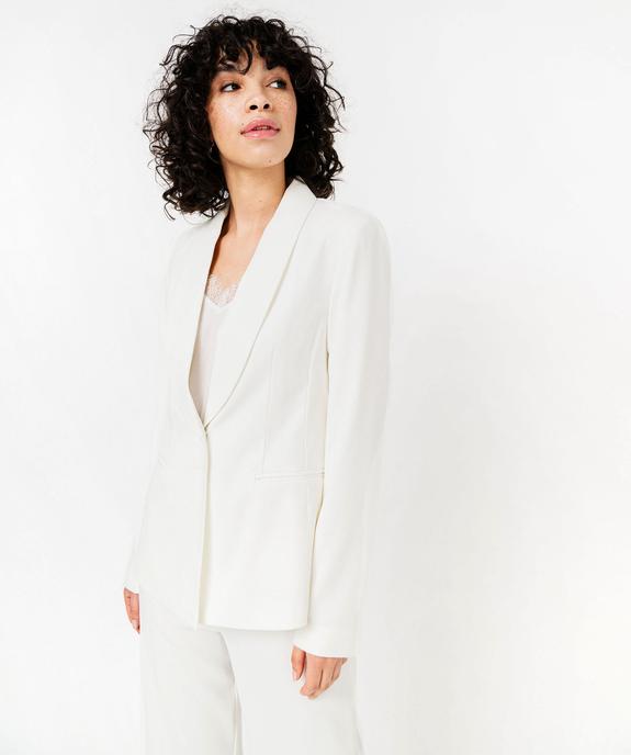 Veste de tailleur 1 bouton femme vue2 - GEMO(FEMME PAP) - GEMO