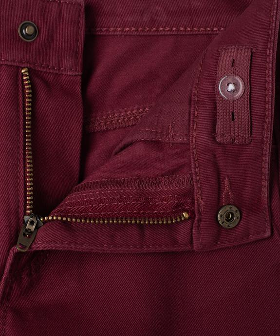 Pantalon ample en toile denim colorée fille vue2 - GEMO 4G FILLE - GEMO