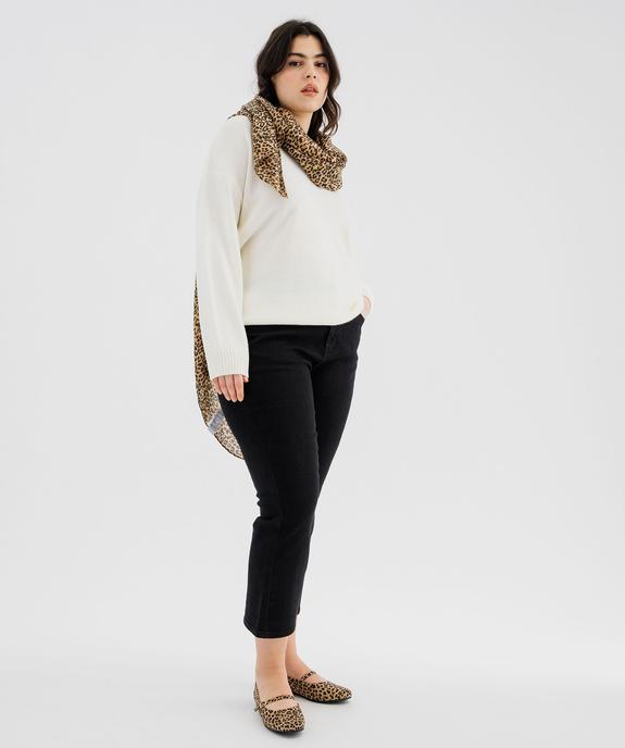 Pull à col polo femme grand taille vue4 - GEMO (G TAILLE) - GEMO