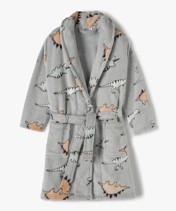 Robe de chambre garçon douillette imprimée dinosaures vue1 - GEMO (ENFANT) - GEMO
