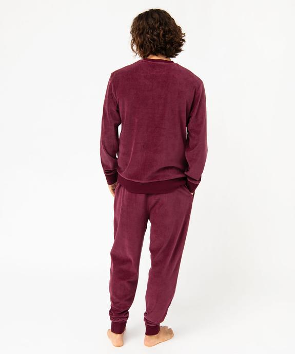 Pyjama en velours 2 pièces homme vue3 - GEMO(HOMWR HOM) - GEMO