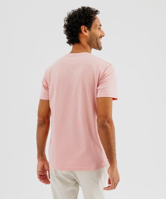 Tee-shirt manches courtes avec motif exotique homme vue3 - GEMO (HOMME) - GEMO